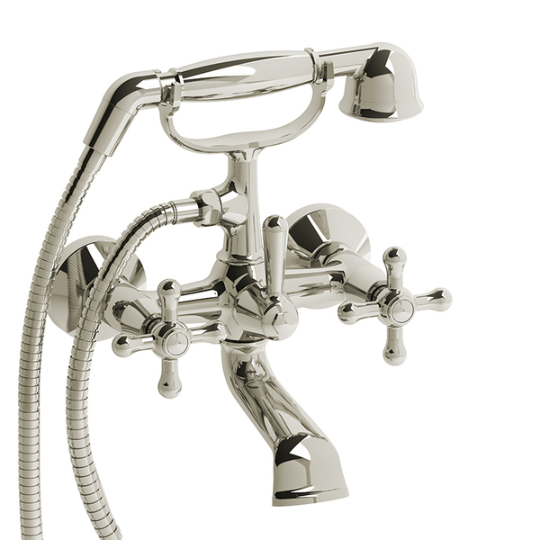 Riobel 6" Tub Filler With Hand Shower RT06+PN